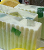 Lemon and Green Tea. Shea Butter and Aloe Vera Soap. Gentle enough for daily use on your face.